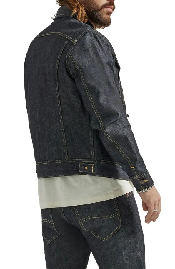 Authentic 101 Rider denim trucker jacket with modern fit in USA