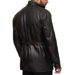 JeremiahBlackLeatherMidLengthJacket