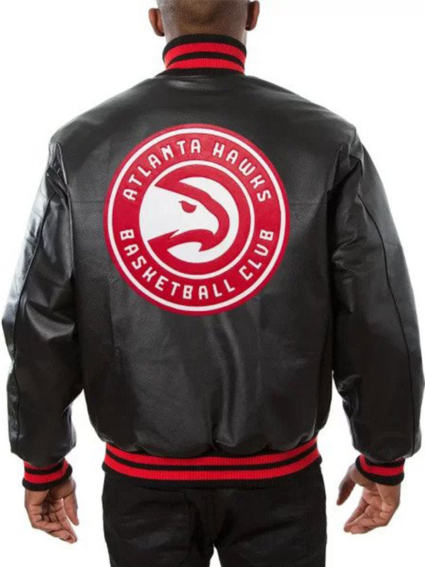 Official Atlanta Hawks team varsity jacket in France style