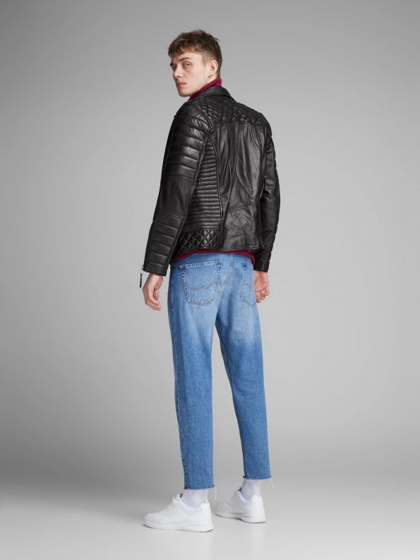 Sheep Biker Boom Sheep Napa Stylish Leather Jacket for men in uk