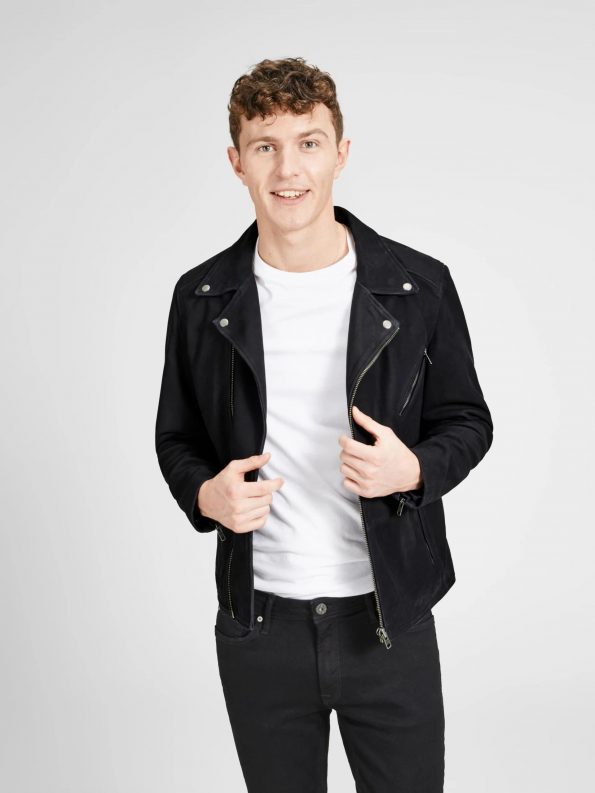 Decant Biker YORBAX Leather Jacket in uk for men