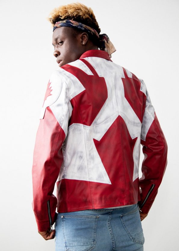 Red and white CAPTAIN CANUCK for men