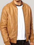 Casual-Tan-Brown-Bomber-Jacket