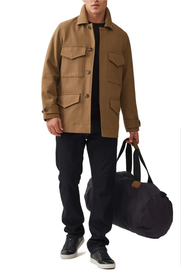 Stylish cotton jacket designed for urban wear in USA