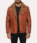 mens-biker-brown-shearling-jacket