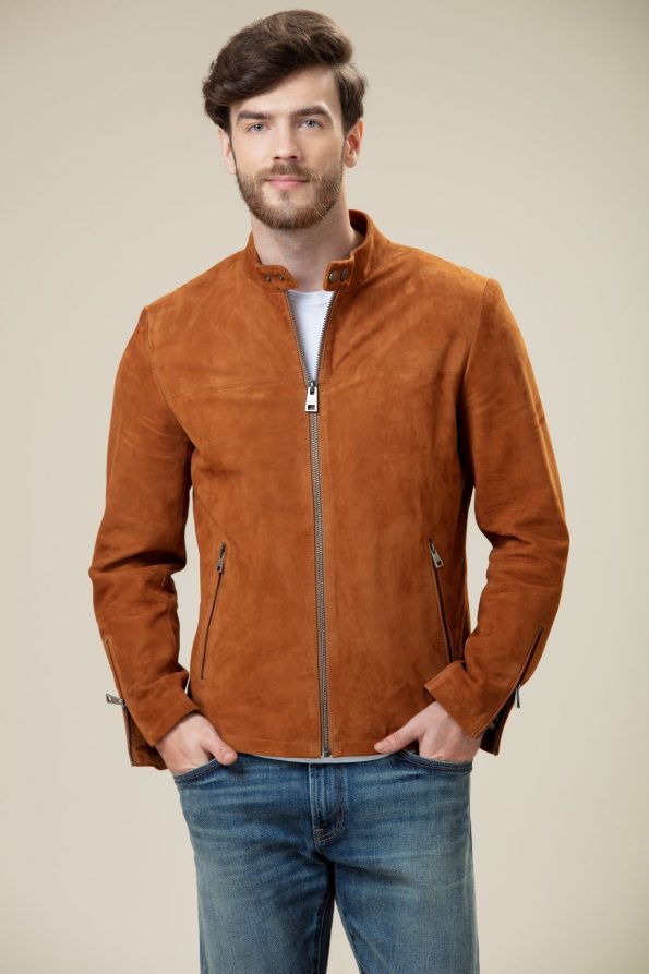 Men's bomber brown