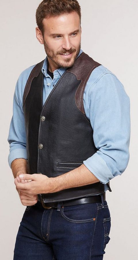 Men's Leather Vests