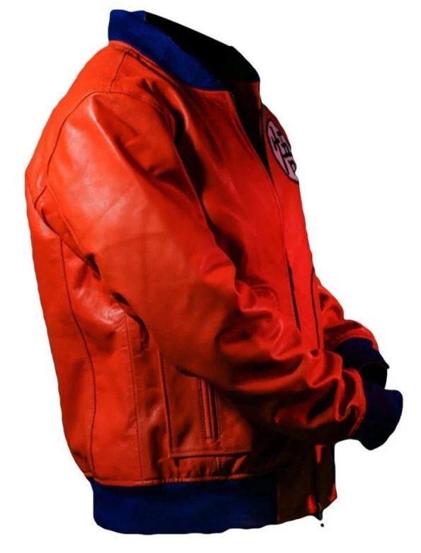 Goku orange leather bomber jacket inspired by Dragon Ball in USA