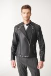 Black Biker Leather Jacket