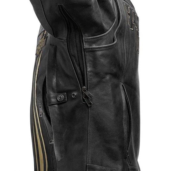 Harley-Davidson H-D Triple Vent Passing Link II Men's Leather Jacket underarm view