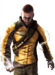 Infamous Cole MacGrath leather jacket front view