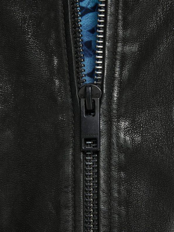 Impressive Black Round Neck Jacket in usa