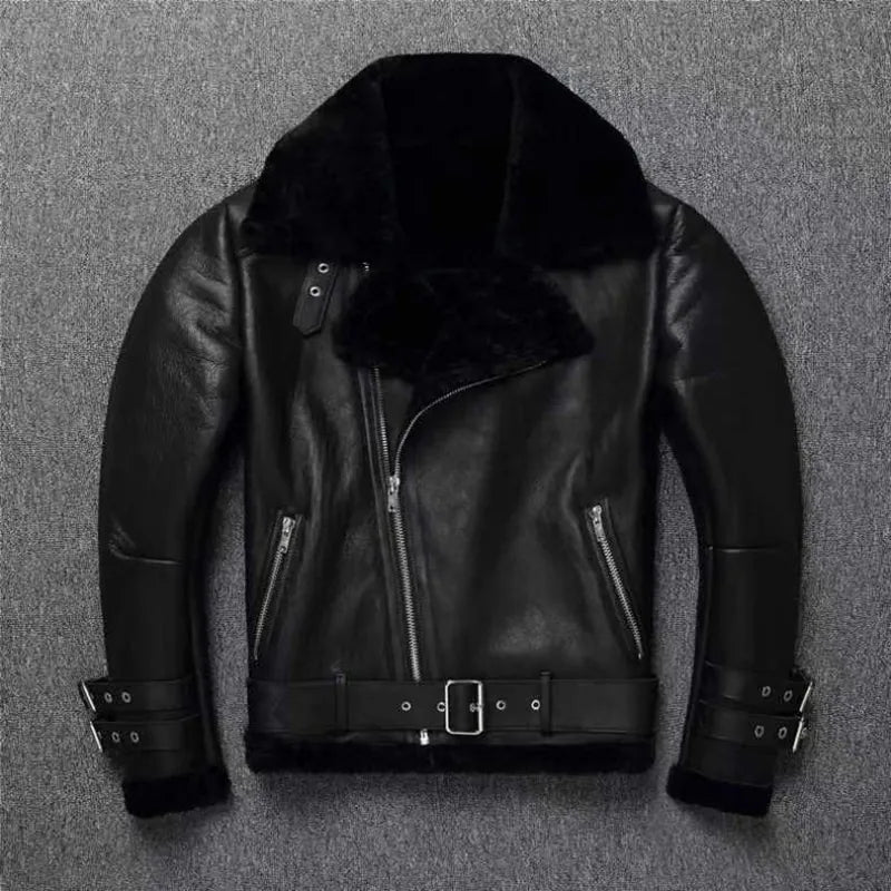 Luxury Cashmere Genuine Leather Jacket By ASO