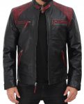 Black Genuine leather jacket for men in USA