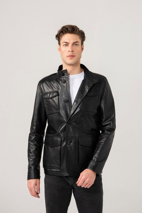 new design leather jacket for men