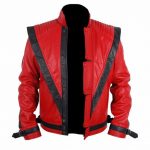 Trendy men’s red leather jacket for a bold and stylish look in USA