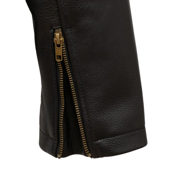 Premium Men's Black Leather Jacket for Winter Fashion in United state market