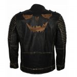 Men's Handmade Vintage Halloween Leather Jacket  for Halloween By ASO