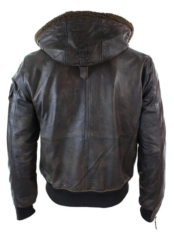 Soft tan Napa leather men's jacket with vintage pilot style