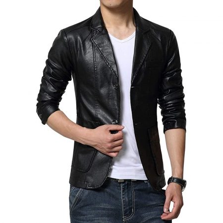 Men's Leather Blazers