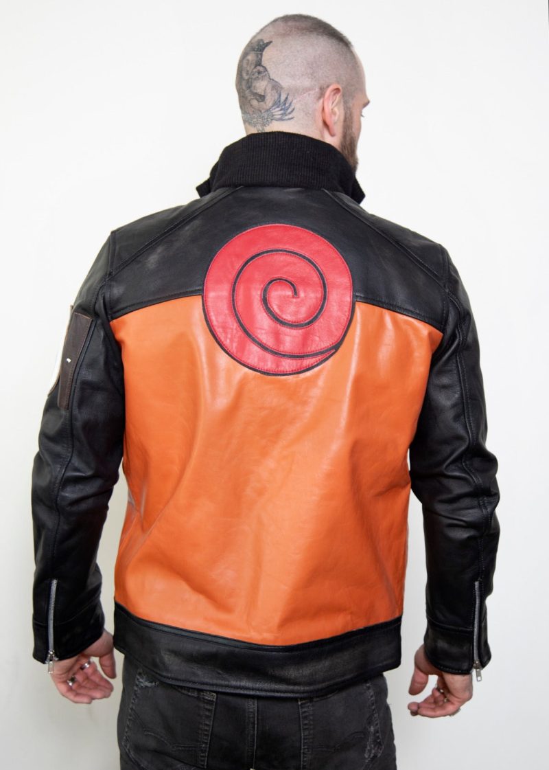 Shippuden anime leather jacket for men in USA