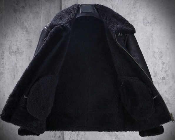 Snuff Faux Fur Leather Jacket