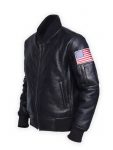 Mens-Black-American-Flag-Leather-Jacket
