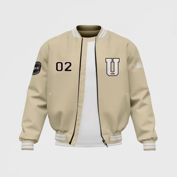 Men’s White Satin Bomber Jacket by ASO in USA