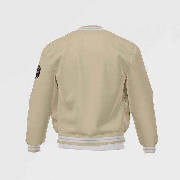 White Satin Bomber Jacket for Men by ASO in United state market